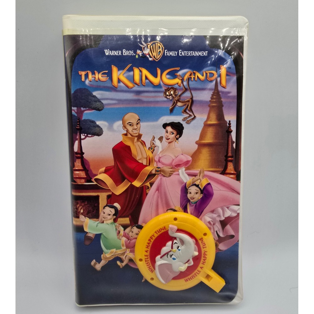 Vintage SEALED The King and I Animated Musical VHS‎ Warner Bros w/ Whistle